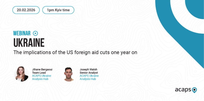 Webinar: 1 Year On – Implications of US Foreign Aid Cuts for Ukraine